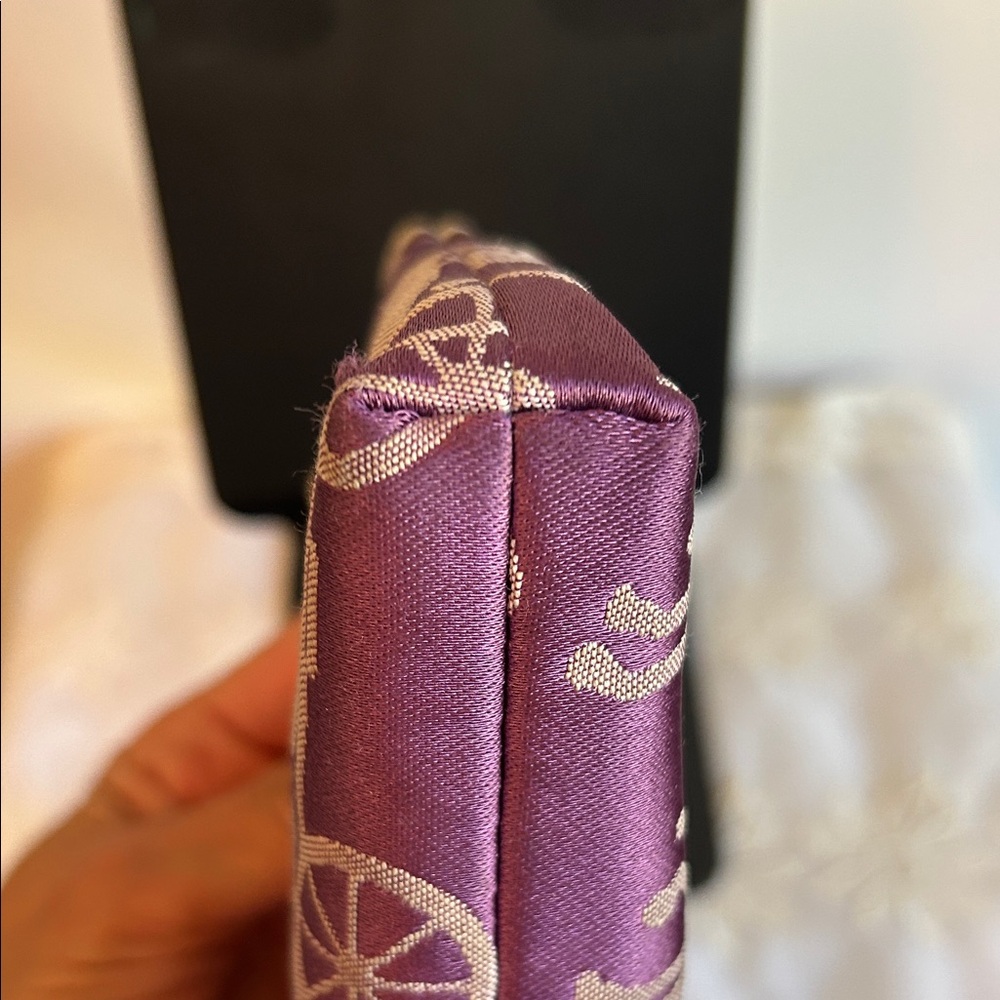 Coach Purple and Cream Wristlet - Picture 6 of 15